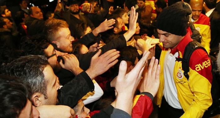 Galatasaray'a Rize'de Coşkulu Karşılama