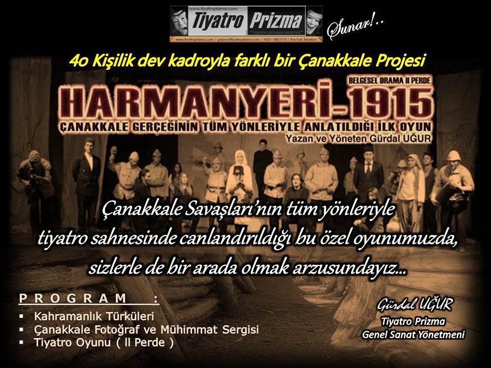 Harman Yeri 1915 Tekrar Sahnelerde