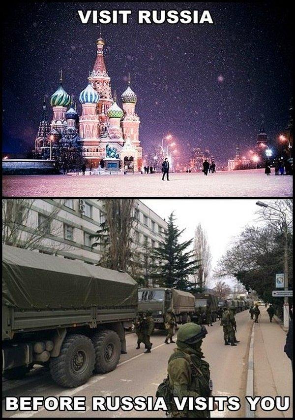 Rusyayı ziyaret et, Rusya sizi ziyaret etmeden önce.