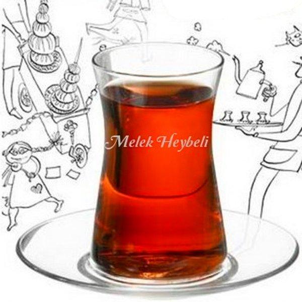 18-) Kişiye Özel Çay Bardağı Seti