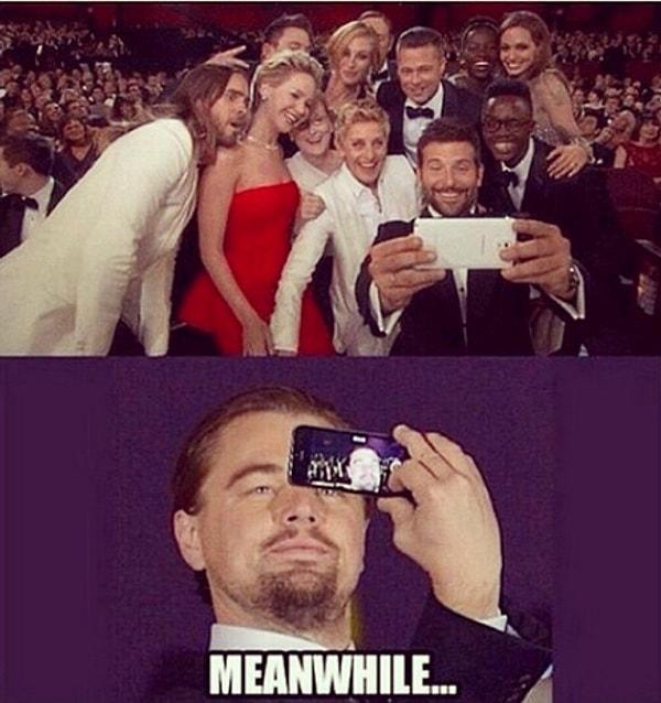 3. DiCaprio Selfie :(