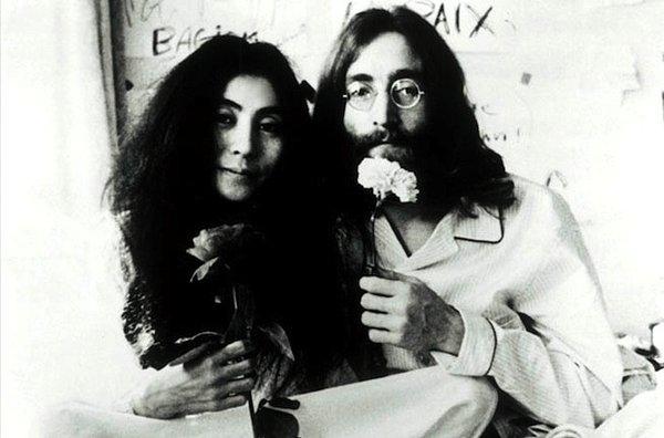 Yoko Ono'yla John Lennon
