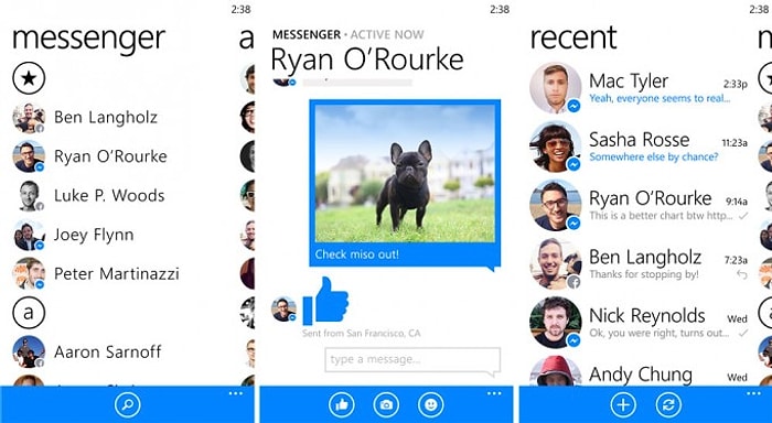 Windows Phone İçin Facebook Messenger Yayınlandı