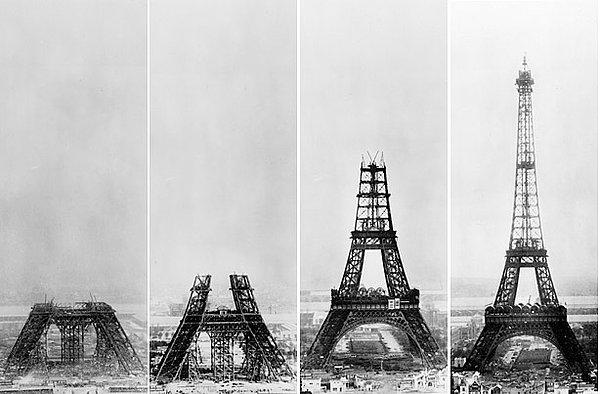 1. Eiffel kulesinin inşaatını izlemek.
