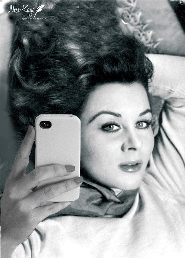 Yeni makyajımla bir selfie yapalım.