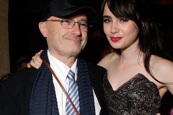 Lily collins ve Babası Phil Collins