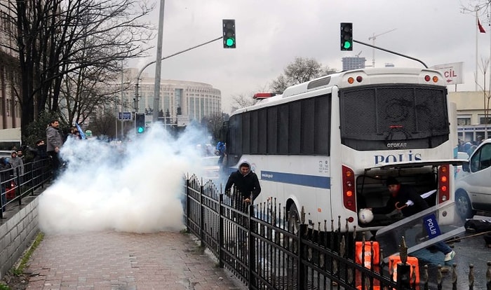 Okmeydanı Hastanesi Önünde Polis Müdahalesi