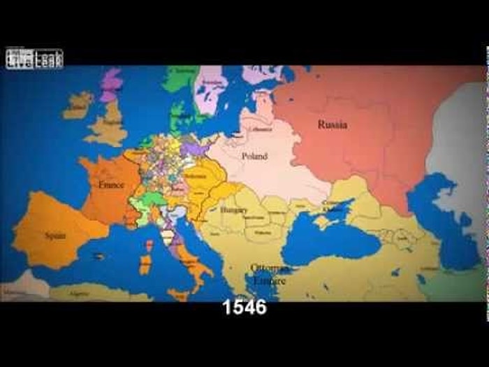 1000 Yılda Avrupa Sınırlarında Gerçekleşen Değişim