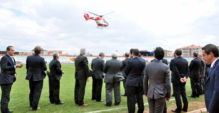 Müezzinoğlu Ambulans Helikopterle Seçim Çalışmasında