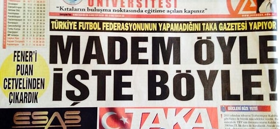 Taka Fenerbahçe'yi Puan Tablosundan Çıkardı