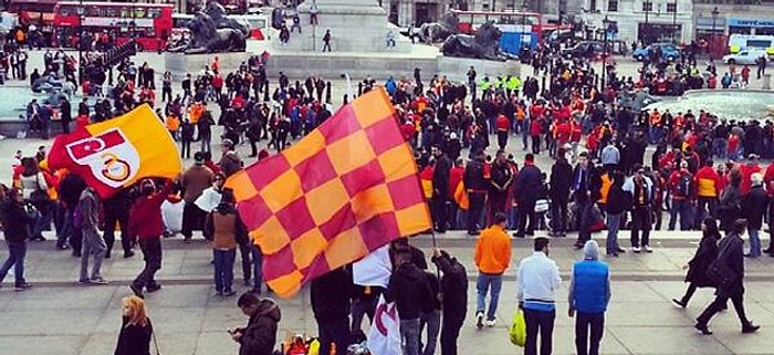 Galatasaraylı Taraftarlardan Londra Çıkarması!