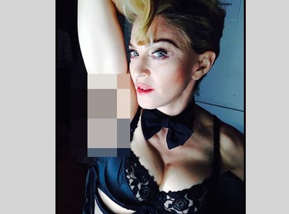 Madonna'dan İğrenç Poz