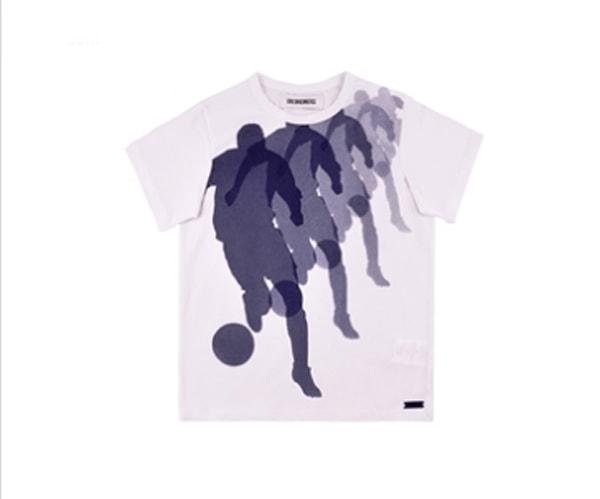Beyaz Basketbol Baskılı Erkek Tişört