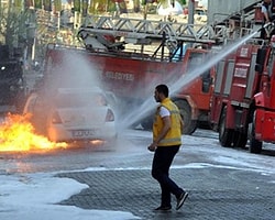 Yanan Polis GATA'ya Sevk Edildi