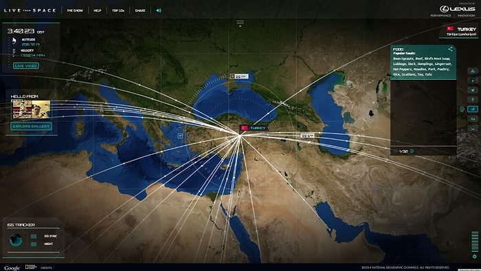 Sosyal Medya Trendlerini Uzaydan Görebilmek: livefromspace.com