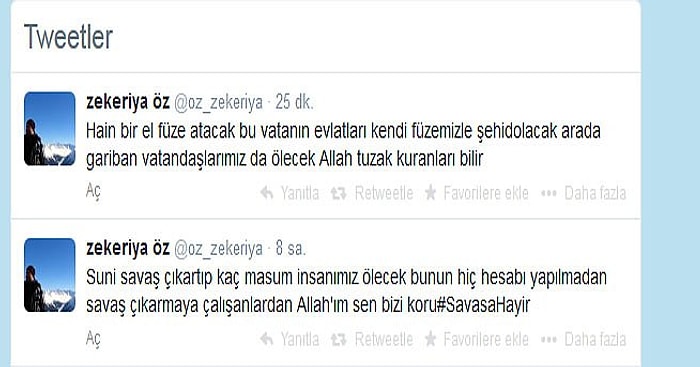 Savcı Öz'den Çarpıcı Tweetler