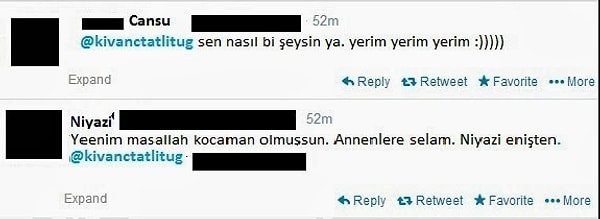 6-) Facebook’tan sonra Twıtter’ı da keşfeden akrabalara Twitter nickini söyleme zorunluluğu