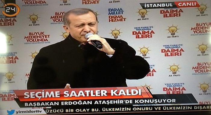 Kanal 24′ün Erdoğan Sevgisi Seçim Yasağı Dinlemedi