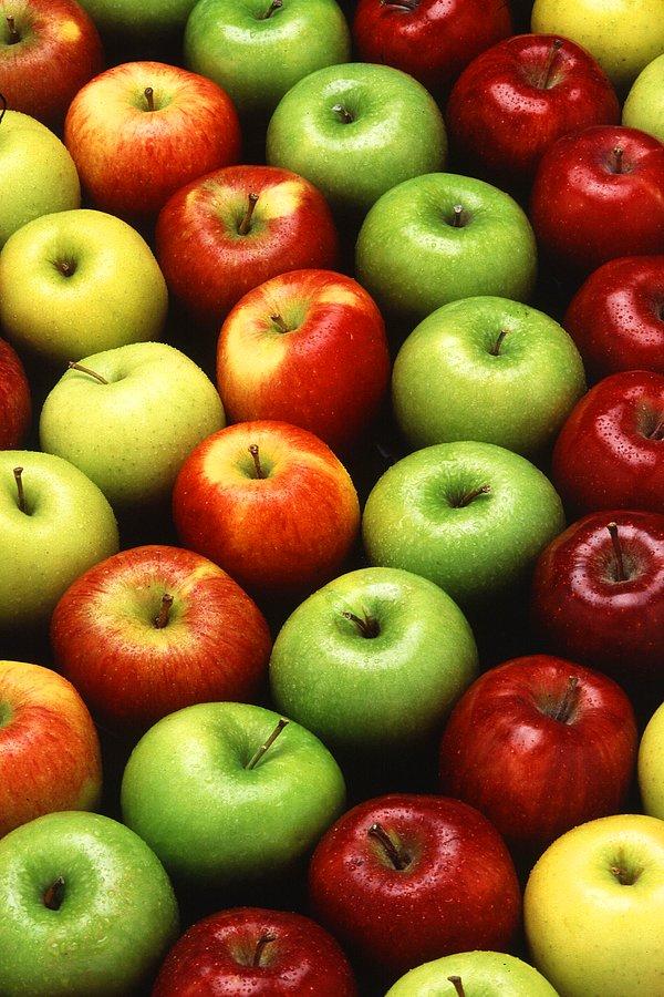 1. Elmalar birer "Pektin Lifi" kaynağıdırlar. Bir elma 5 gram kadar bu liflerden barındırabilir.