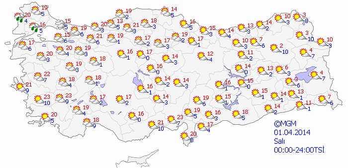 Hava Sıcaklığı Kuzey, İç ve Doğu Bölgelerde Artıyor