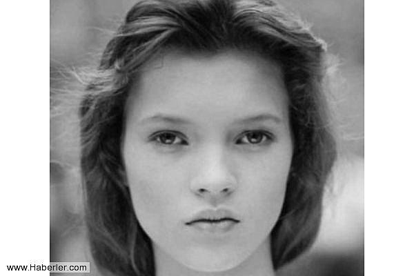 Moda ikonu Kate Moss'un henüz 14 yaşındayken böyle görünüyordu.