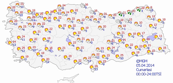 Sıcaklık Mevsim Normalleri Üzerinde