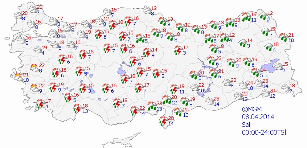 Meteoroloji'den Kuvvetli Yağış Uyarısı