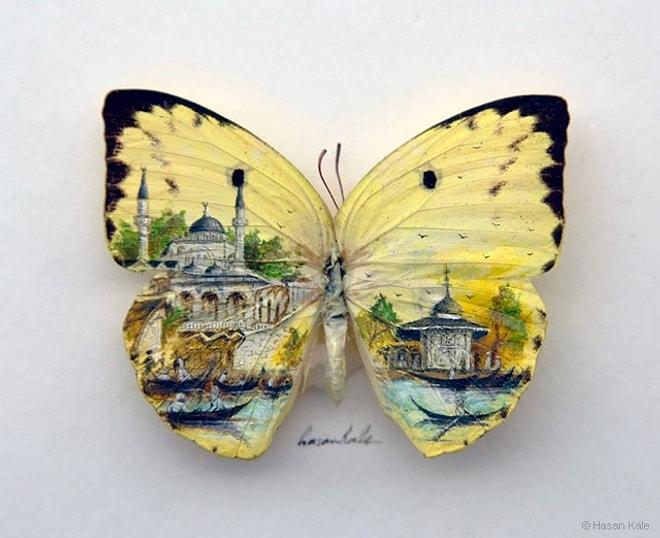 Hayret Verici Yüzeylere Yapılan Minyatür Yağlı Boya Çalışmaları ile İstanbul
