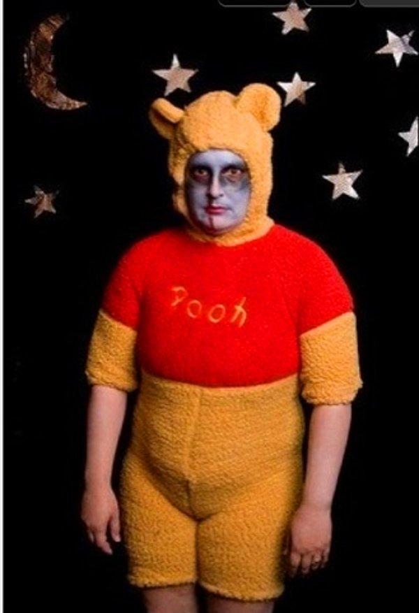 3. Terziye Christopher Robin kostümü diye özellikle belirttim yine de Winnie the Pooh dikmiş