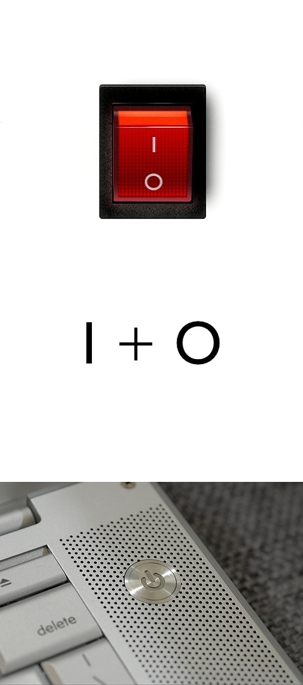 18. Кнопка «power» на компьютерах состоит из цифр «1» и «0».