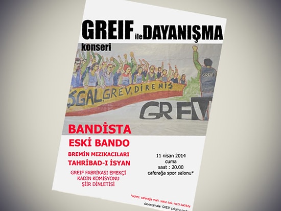 Greif İşçileriyle Dayanışma Konseri