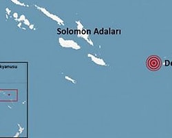 Solomon Adaları Yakınlarında 7.6 Büyüklüğünde Deprem