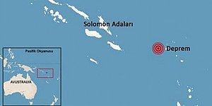 Solomon Adaları Yakınlarında 7.6 Büyüklüğünde Deprem