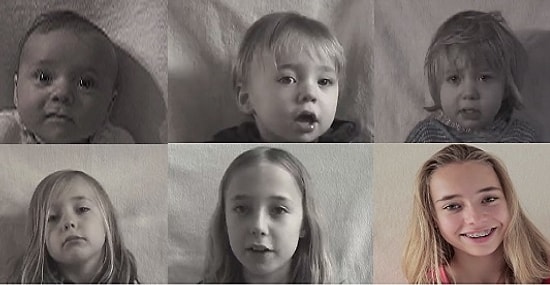 Kızının Doğumundan 14 Yaşına Kadarki Büyümesini 4 Dakikaya Sığdıran Babanın Müthiş Çalışması