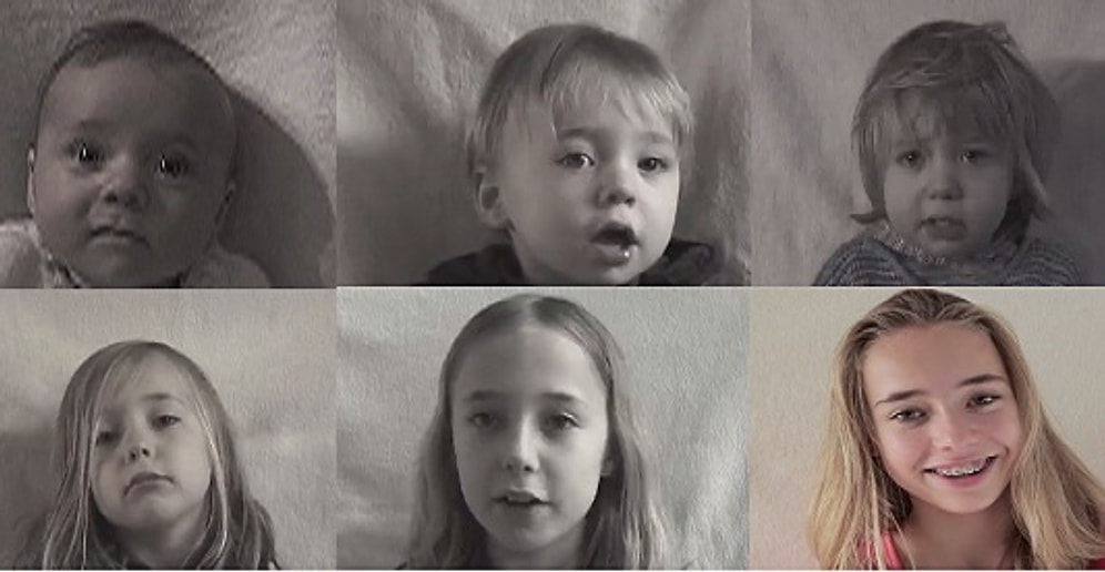 Kızının Doğumundan 14 Yaşına Kadarki Büyümesini 4 Dakikaya Sığdıran Babanın Müthiş Çalışması