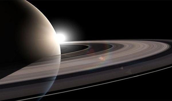24. Gerçekte Satürn'ün halkasının kalınlığı 9.1 metre ile 91 metre arasında değişmektedir