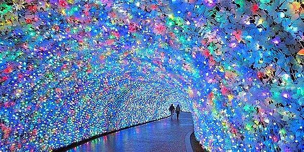 4. Japonya Kış Festivali Işık Tüneli