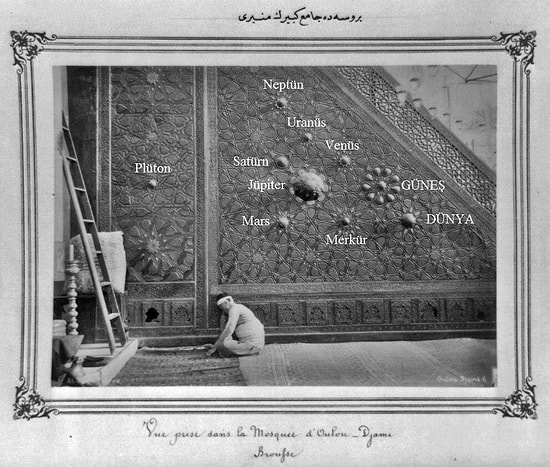 Bursa Ulu Cami Evrenin Sırrına Işık Tutuyor