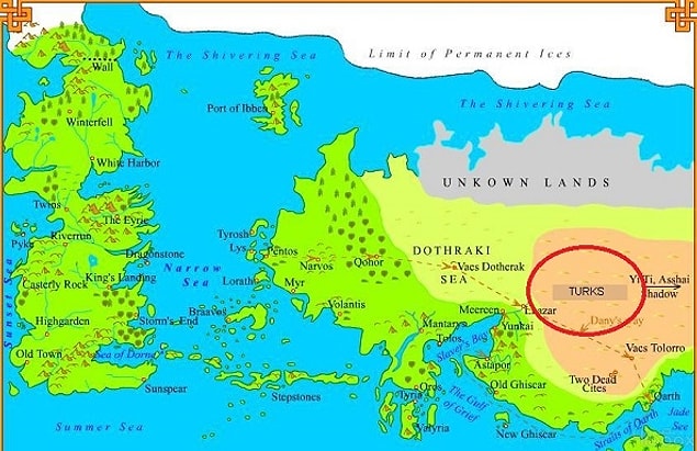 1. Westeros'un orta bölgelerinde, denize kıyısı olmayan, güvenli olacağını düşündükleri bir yerde şehir kurarlardı