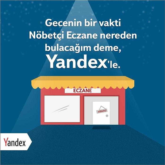 Yandex'in Nöbetçi Eczane Sihirbazı