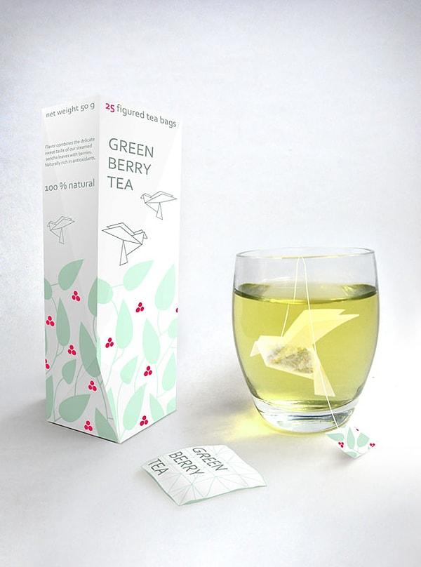 15- Yeşil Çay Paketinin Eşsiz Tasarımı