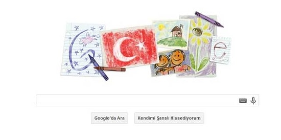 23 Nisan Ulusal Egemenlik ve Çocuk Bayramı Doodle oldu