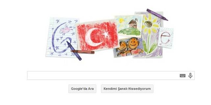 23 Nisan Ulusal Egemenlik ve Çocuk Bayramı Doodle oldu