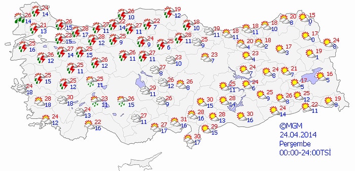 Edirne ve Çevresinde Kuvvetli Yağışa Dikkat!