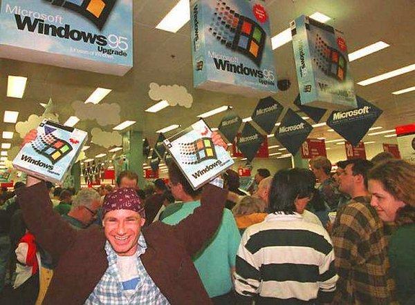 25. Windows 95'in kapış kapış satıldığı yıllar