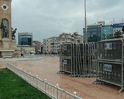 Taksim'de 1 Mayıs Hazırlığı