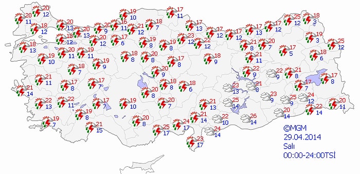 Meteoroloji'den Kuvvetli Rüzgar ve Yağış Uyarısı