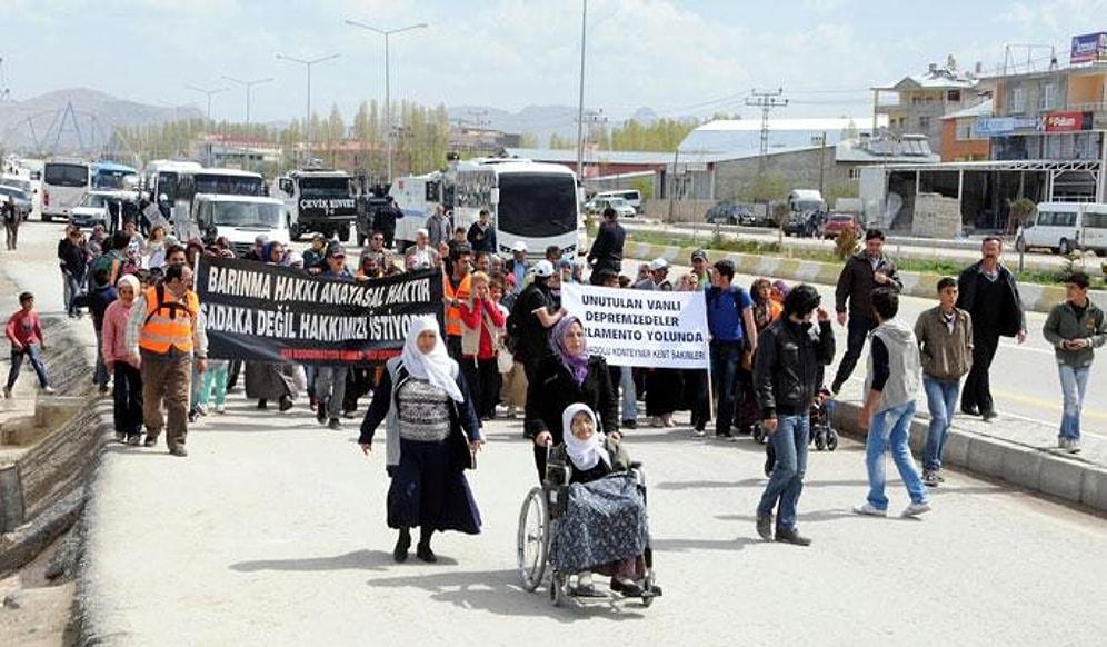 Depremzedeler Ankara'ya Yürüyor