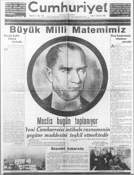 11 Kasım 1938 Günü Hangi Gazeteler Hangi Manşetle Çıktı?