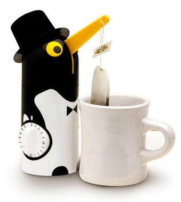 Poşeti tam istediğiniz kadar suda tutan saat ayarlı penguen: